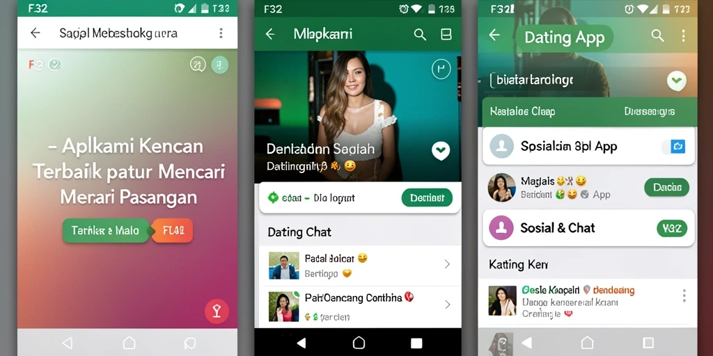 Tampilan antarmuka F32 yang intuitif dan menarik.