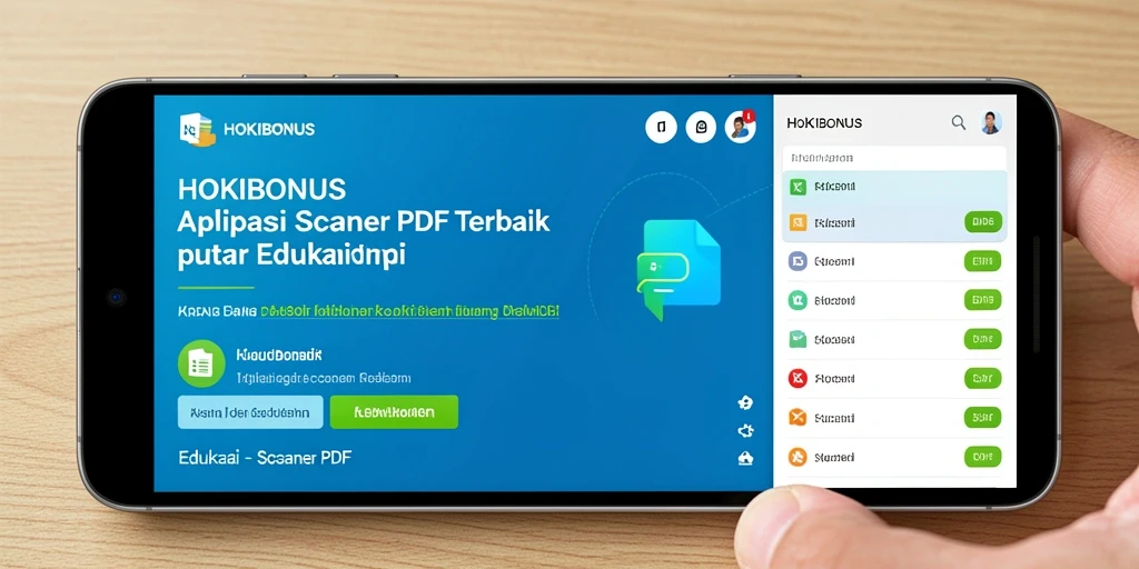 Tampilan antarmuka HOKIBONUS yang sederhana dan intuitif.