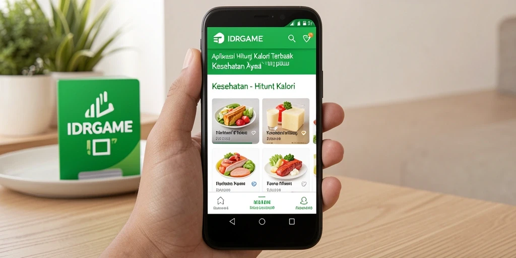 Tampilan antarmuka aplikasi IDRGAME yang menarik dan fungsional.