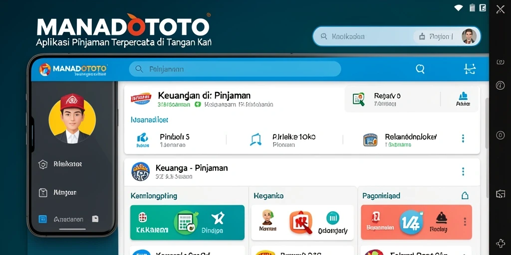 Tampilan antarmuka aplikasi MANADOTOTO yang sederhana dan intuitif.