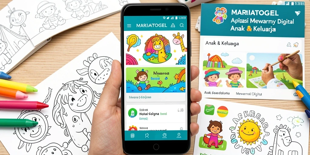 Antarmuka aplikasi MARIATOGEL dengan fungsi mewarnai yang interaktif dan menyenangkan.
