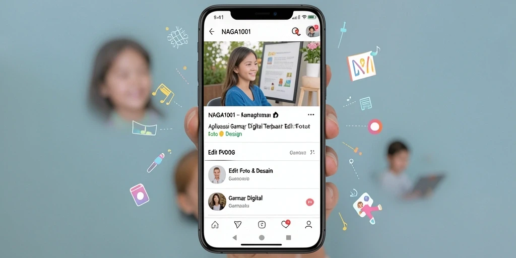 Screenshot aplikasi NAGA1001 dengan fitur pengeditan gambar.