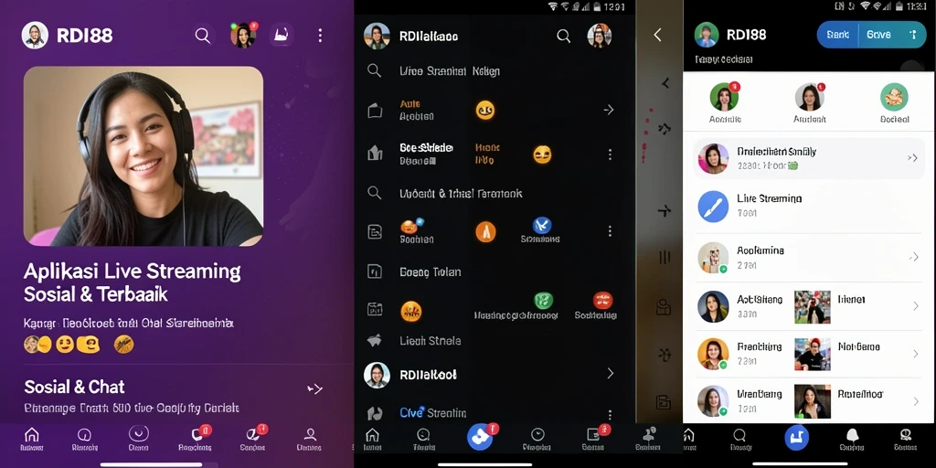 Antarmuka RDI88 yang menarik dan fungsional untuk Live Streaming.