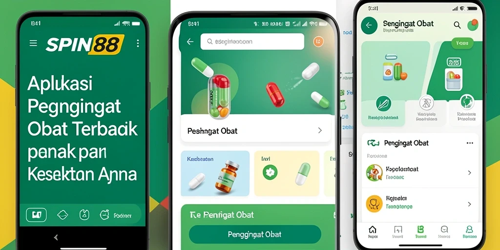 Antarmuka SPIN88 menampilkan pengingat obat yang jelas dan mudah dipahami.