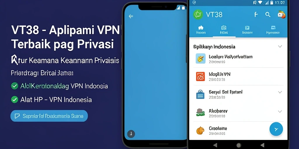 Antarmuka sederhana dan fungsionalitas mudah di aplikasi VPN Indonesia.